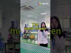 T20-2LEDs Mesh LED Piksel Ekranı CE RoHS FCC Dış Açık Şeffaf Yüksek Parlaklık