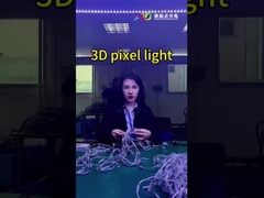 Tam Renkli RGB 3D Piksel LED Kristal Lamba Dekorasyon İçin Etkileşimli