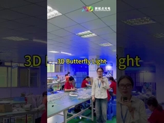 Esnek Kelebek 3D Pixel LED Işıklılık Festival Dekorasyonu İçin Tam Renkli