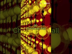 Noel topu 3D Pixel Led 50 Noel ağacı Tam Renkli Su geçirmez